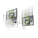 EXIT Galaxy tabellone da basket a parete - verde/nero