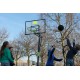 EXIT Galaxy tabellone da basket per installazione a terra con cerchio Flex - verde/nero