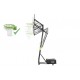 EXIT Galaxy tabellone basket portatile su ruote con cerchio Flex - verde/nero