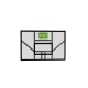 EXIT Galaxy tabellone basket - verde/nero
