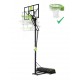 EXIT Polestar tabellone da basket portatile con cerchio Flex - verde/nero