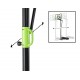 EXIT Polestar tabellone da basket portatile con cerchio Flex - verde/nero